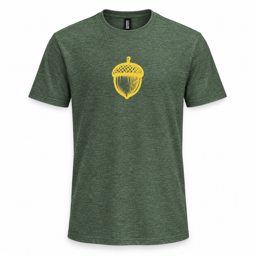 Acorn, Heathered Forest Green, front view